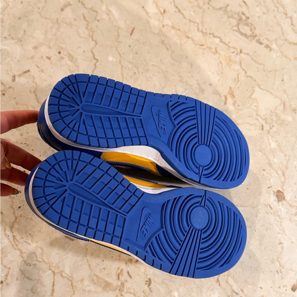 Nike Bold Blue and Yellow Athletic Shoes - Picture 5 of 7